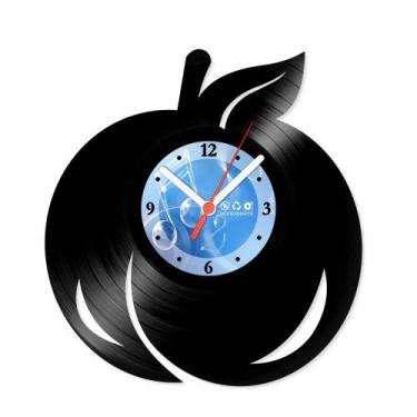 Imagem de Relógio De Parede Disco Vinil Cozinha - Pêssego - VCZ-022 - Modernarte
