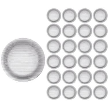 Imagem de Jogo Prato Fundo Redondo Duralex 22cm Diamante Refeição 24Un - NADIR F