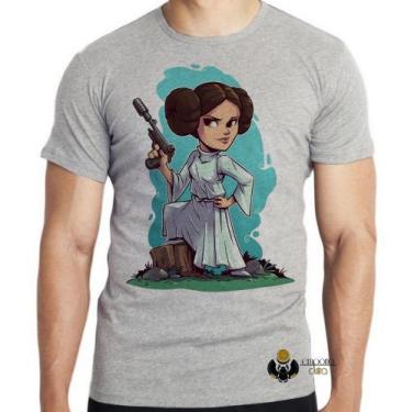 Imagem de Camiseta Star Wars Mini Princesa Leia  Blusa criança infantil juvenil 