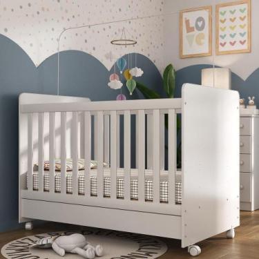 Imagem de Berço Americano 3 em 1 com Rodízios para Colchão 70 x 130 cm Pimpolho 