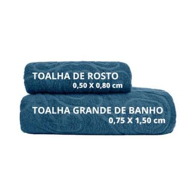 Imagem de Toalha de Banho e Rosto Grossa 100% Algodão Suave e Macia - Bella Enxo