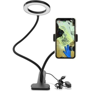 Imagem de Ring Light Completo Articulado Suporte Celular Maquiagem Live Controle