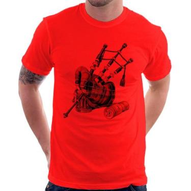 Imagem de Camiseta Gaita de Foles - Foca na Moda, Vermelho, GGG