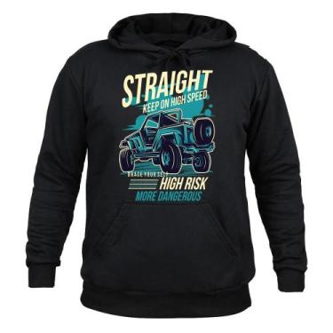 Imagem de Moletom 100% Algodão Quente Straight - Surprass, Preto, GG