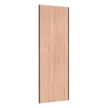 Imagem de Porta De Correr Closet 80cm - Puxador Perfil Inox - KIT