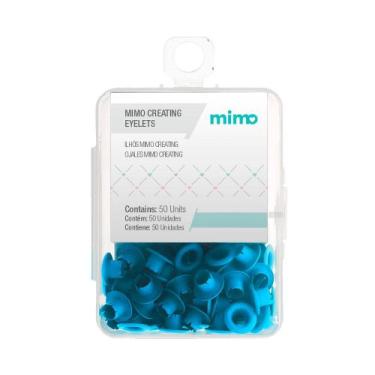Imagem de Ilhós Mimo Creating - Redondo - Azul Claro - 4,5 mm - 50 Unids