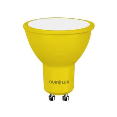 Imagem de Lâmpada Super Led Mr16 4W Bivolt Gu10 Vermelha - OUROLUX