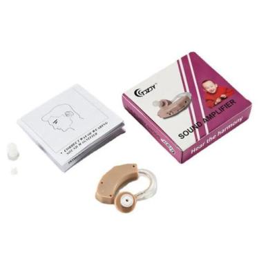 Imagem de Aparelho Amplificador Auditivo Som Ajustável Estilo Fone In Ear Orelha