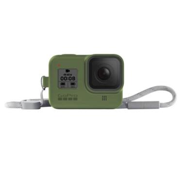 Imagem de Capa Silicone GoPro Hero 8 + Cordão Ajustável - Sleeve + Lanyard, Verd