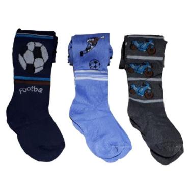 Imagem de Meia Calça Segunda Pele Menino Bebe Infantil Fio 80 Inverno - T BAZAR