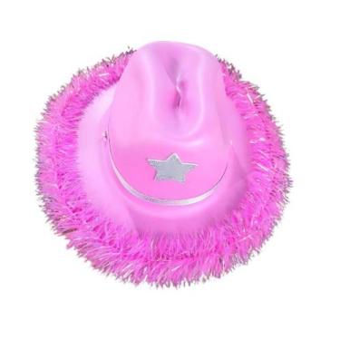 Imagem de Chapeu Cowboy Star - Festas e Fantasias, Rosa