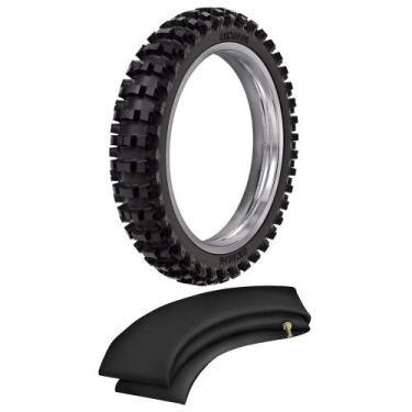 Imagem de Kit Pneu Yamaha Yz 125 Yzf 250 100/90-19 57m Sr39 Rinaldi + Camara