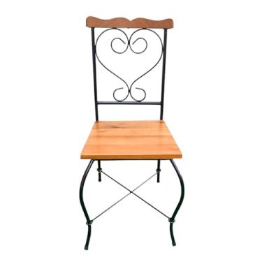 Imagem de Genérico, Cadeira Coração em Ferro e Madeira Maciça Sudeste Rústico
