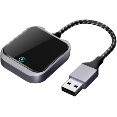Imagem de Adaptador automático sem fio Carplay e Android Oasplus roxo-cinza