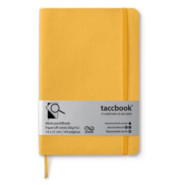 Imagem de Caderno Pontilhado taccbook Amarelo ouro 14x21 Flex