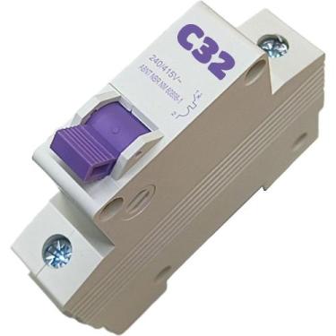 Imagem de Disjuntor Mono Unipolar Mini Din Curva C para 1 Fase de 32a - 3MAJ
