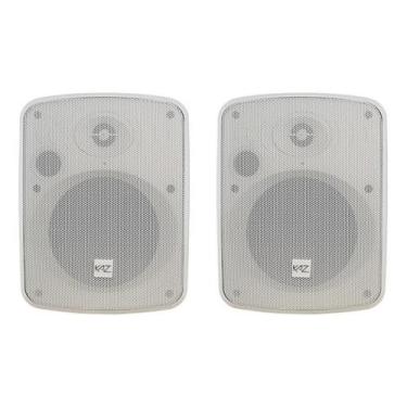 Imagem de Kit 2 Caixa De Som Ambiente Passiva 6 " 400W Branca K6 Kaz - Kaz Audio