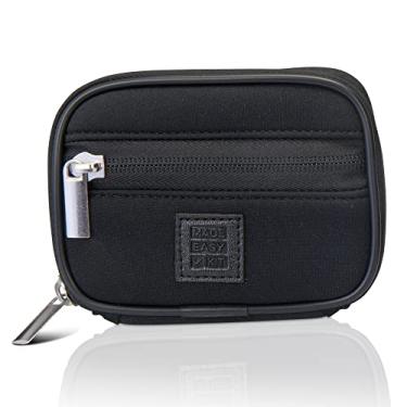 Imagem de Porta-comprimidos com vitamina e suporte de suplementos, estojo organizador de 7 dias em neoprene (preto)