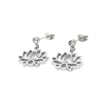 Imagem de Anel de lótus feminino FCK MY TRAUMA LOTUS Anel inspirador de flor de lótus exclusivo lembra você de deixar seu trauma de maneira lúdica, sem lama, sem lótus, anel para irmandade, melhores amigos,