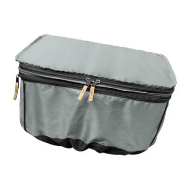 Imagem de Dynwave Cesta de bicicleta capa poeira universal para a maioria da bicicleta chuva proteger cesta capa chuva para triciclos ao ar livre homem ciclismo, Cinza Prateado