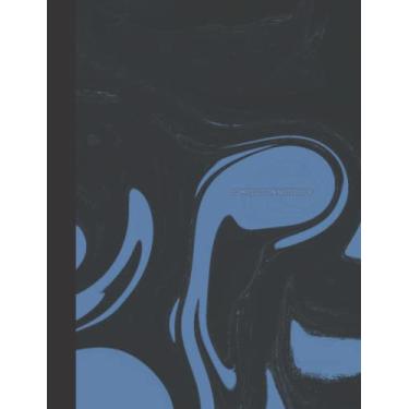 Imagem de Composition Notebook College Ruled: No Spiral Bound, 9-3/4'x7-1/2', Conversion Chart Inside, Abstract 3D Cover Design, Matter Cover, 100 sheets, Simple and Functional