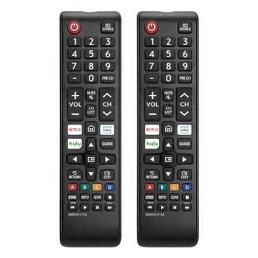 Imagem de (Pacote com 2) Novo controle remoto de substituição BN59-01315A sub BN59-01315J BN59-01315E adequado para Samsung 4K Crystal UHD LED QLED TV LCD 6/7/8/9/ Series UN43TU7000FXZA UN43RU7100F UN43RU7200F