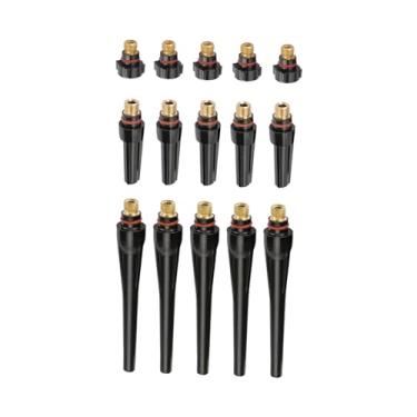 Imagem de Tampas Traseiras de Soldagem, Peça de Reposição de Plástico Preto Cobre Tampas Traseiras de Soldagem Tig para Tocha de Soldagem Tig WP-17/18/26 (15pcs57Y02 57Y03 57Y04)