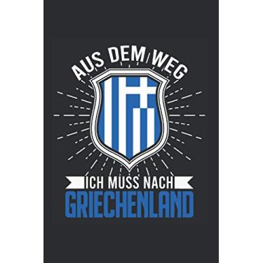 Imagem de Griechenland Notizbuch: Aus dem Weg Ich muss nach Griechenland Rhodos Urlaub Kreta Reise / 6x9 Zoll / 120 gepunktete Seiten Seiten