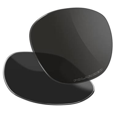 Imagem de Vaep Lentes de reposição de policarbonato para óculos de sol Oakley Latch OO9265 - Preto (Jet Black) polarizado