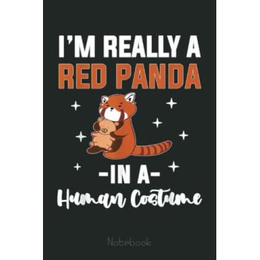 Imagem de Funny Red Panda Lover Pun Furry Tail Quote Nature Wildlife Notebook: Cute Red Panda 110 Pages Class Note Taker Journal For High School College University Student
