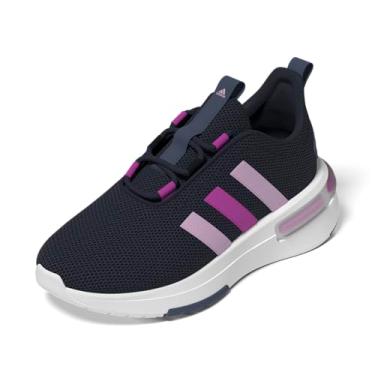 Imagem de adidas Tênis infantil masculino Racer Tr23, Legend Ink/Bliss Lilac/Flash Pink, 1 Big Kid