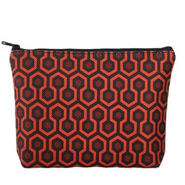 Imagem de BWWKTOP Shining Overlook Hotel Bolsa de maquiagem cosméticos inspirados em filmes de terror Overlook Hotel Bolsa com zíper, Shiningbag, Bolsa