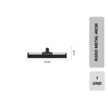 Imagem de 1 Unidade Rodo Para Limpeza De metal Reforçado Eva Duplo 40 Cm Puxa E 