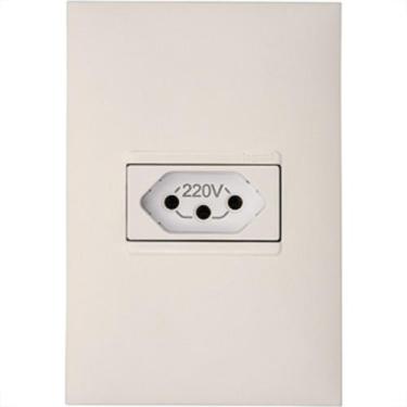 Imagem de Conjunto Pial Plus+ Branco 1 Tomada 20A 5081Bc