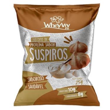 Imagem de Biscoitos fit sabor Suspiros com Whey protein 25g - WheyViv Fit