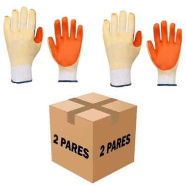 Imagem de 2 Pares Luva EPI Proteção Segurança Obras Construção 9/ - Todos