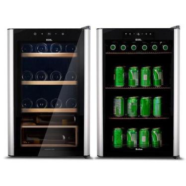 Imagem de Kit EOS Beer  Wine Cervejeira 76L ECE80 220V  Adega Climatizada 22 Gar