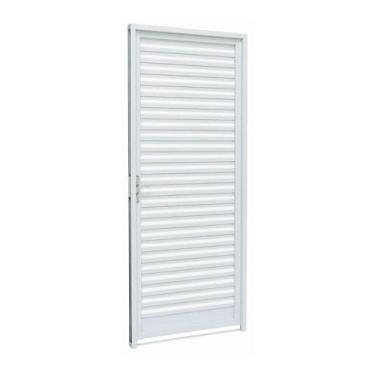 Imagem de Porta de Giro Veneziana em Aço 217 x 87 x 6,5 cm Esquerda Kompacta Sas