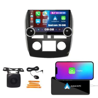Imagem de Botões de exibição física CarPlay/Android Auto Autoradio FM Rádio Navegação veicular Pad Player GPS 10,1 polegadas QLED Touch Screen BT WiFi 2 Din Headunit Tablet para Buick Enclave 2009-2013 Quad