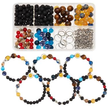 Imagem de Kit de fabricação de pulseiras SUNNYCLUE Solar System com mais de 300 miçangas