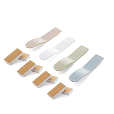 Imagem de CARURLIFF 4 peças de elevador de assento de vaso sanitário, evita tocar no elevador de alça do assento do vaso sanitário, levantador de tampa de vaso sanitário higiênico (4 peças)