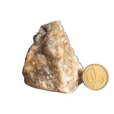 Imagem de 01 Gesso Pedra Bruto Natural 100 a 150g 6 a 9cm Tipo B - CristaisdeCur