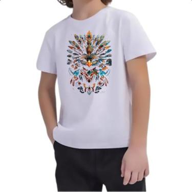 Imagem de Camiseta Infantil Coruja Elementos Indigenas - Alearts, 4