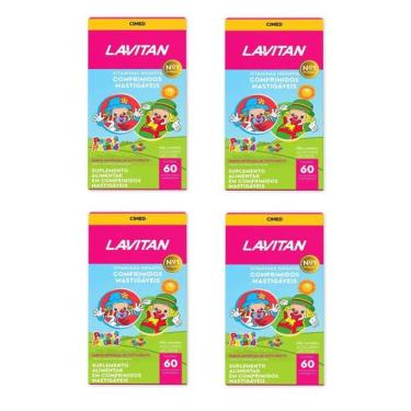 Imagem de Kit 4 Suplemento Lavitan Kids Tutti-Frutti 60 Cpr - Cimed