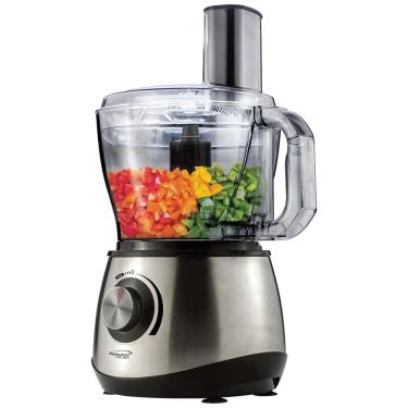 Imagem de Processador de Alimentos 600W, 8 Xíc Aço Inoxidável, , 110v, BRENTWOOD SELECT FP 581, Prateado
