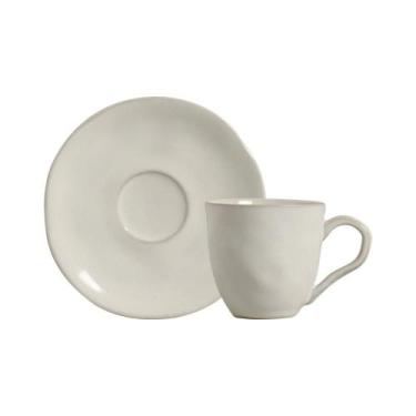 Imagem de Conjunto com 6 Xícaras de Café com Pires Orgânico Glam 120ml - Porto B