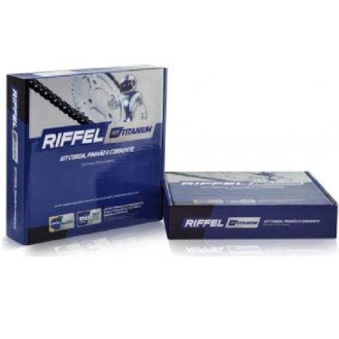 Imagem de Kit Relação C100 Biz  13-15  Titanium Com Corrente - Riffel