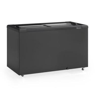 Imagem de Freezer Plano Vidro Reto Deslizante GHD400LB Gelopar, 220V, Preto