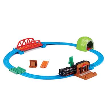Imagem de Trem de brinquedo Takara Tomy Plarail Action Hikaruzo C62 com trilho