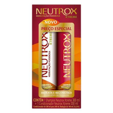 Imagem de Kit Shampoo 300ml e Condicionador 200ml Neutrox Xtreme Reconstrução Capilar Trehalose
